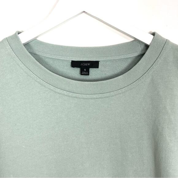 J. Crew Original Cotton Terry Puff-Sleeve Sweatshirt Dress - Picture 4 of 12